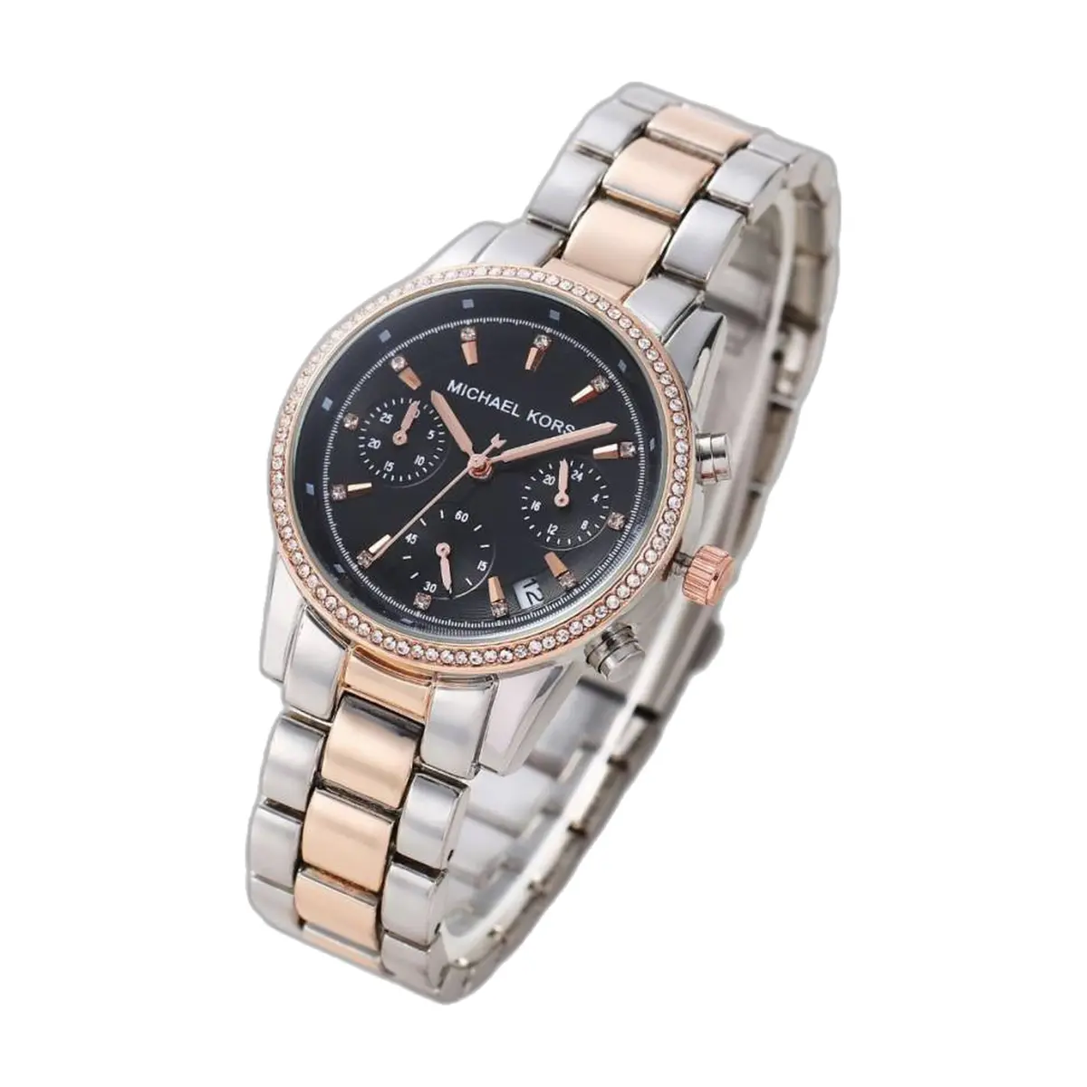 Michael Kors Bryant Chronograph 2Ton-Copper-Black - front view