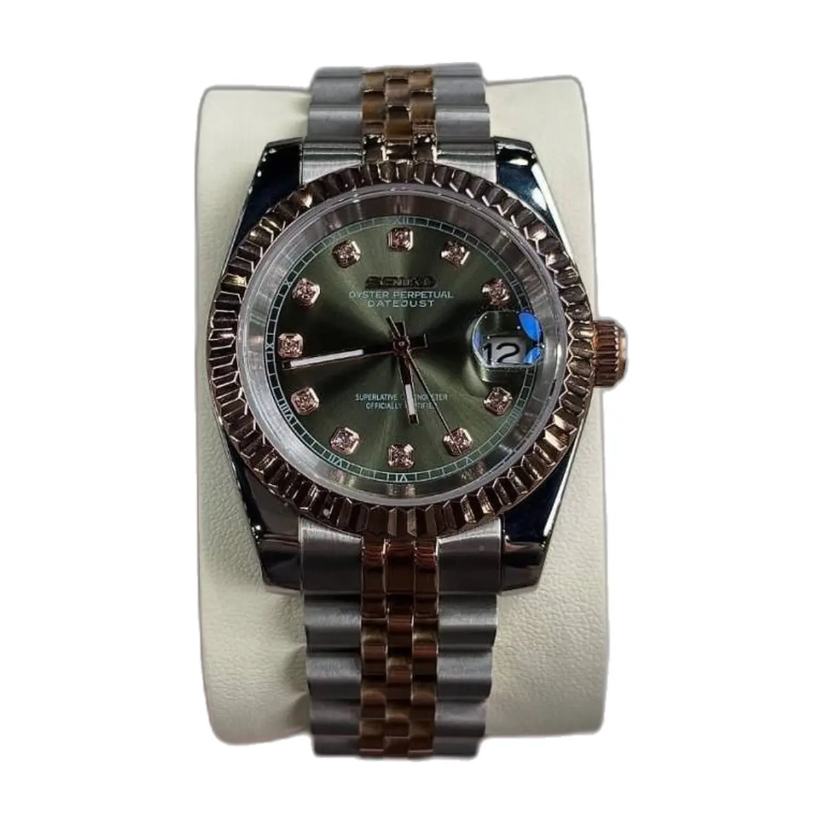 Seiko Oyster Perpetual Date Just Movment Like Automatic - front view