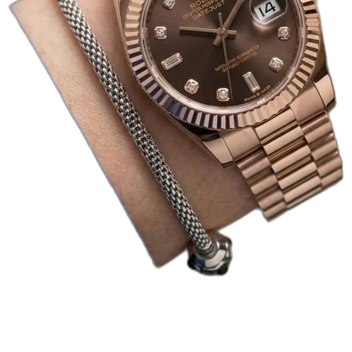 Rolex Oyester Perpetual Date Just Ladies Copper-Brown - strap