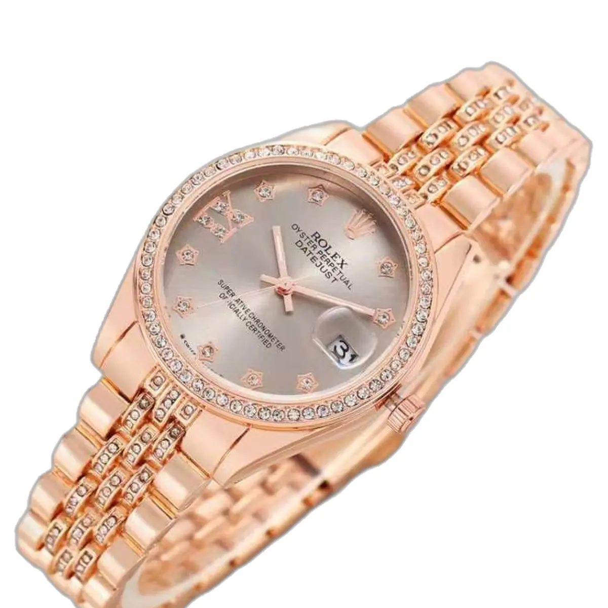 Rolex Oyester Perpetual Date Just Copper-Grey - dial close-up