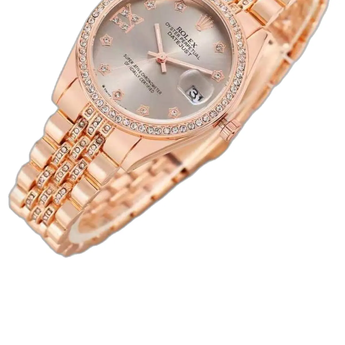 Rolex Oyester Perpetual Date Just Copper-Grey - strap