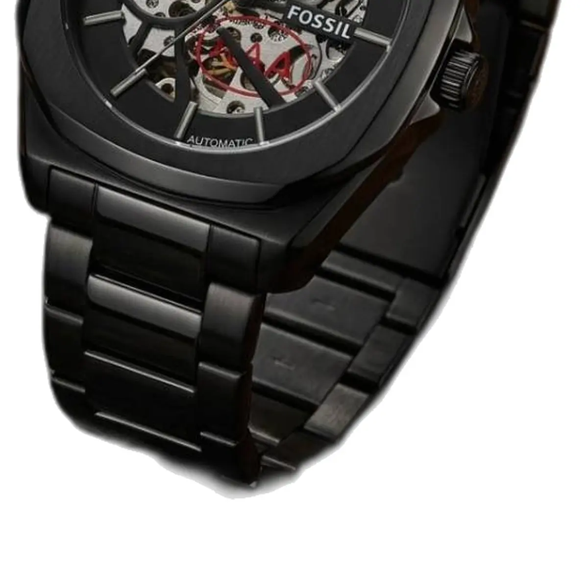 Fossil il Automatic Skeleton full black - strap
