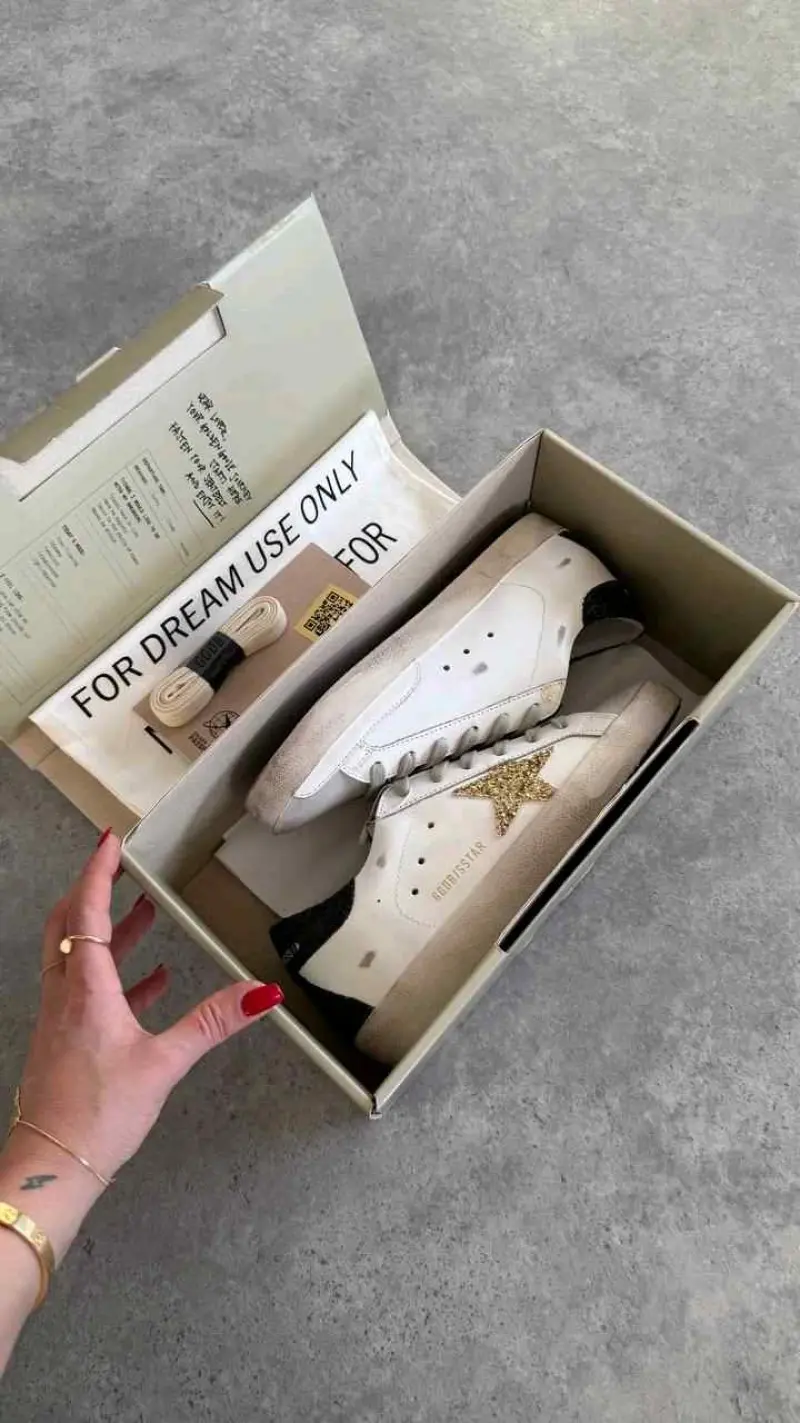 Golden Goose Gold White Black - Image 2