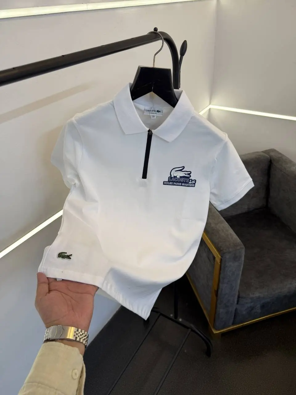 Lacoste imported polo tshirt white - Image 2