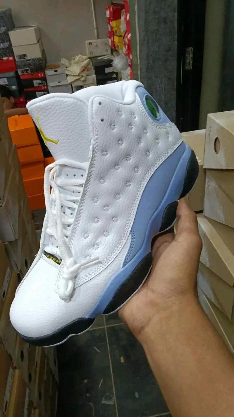 Nike Air Jordan retro13 Blue Grey - Image 3