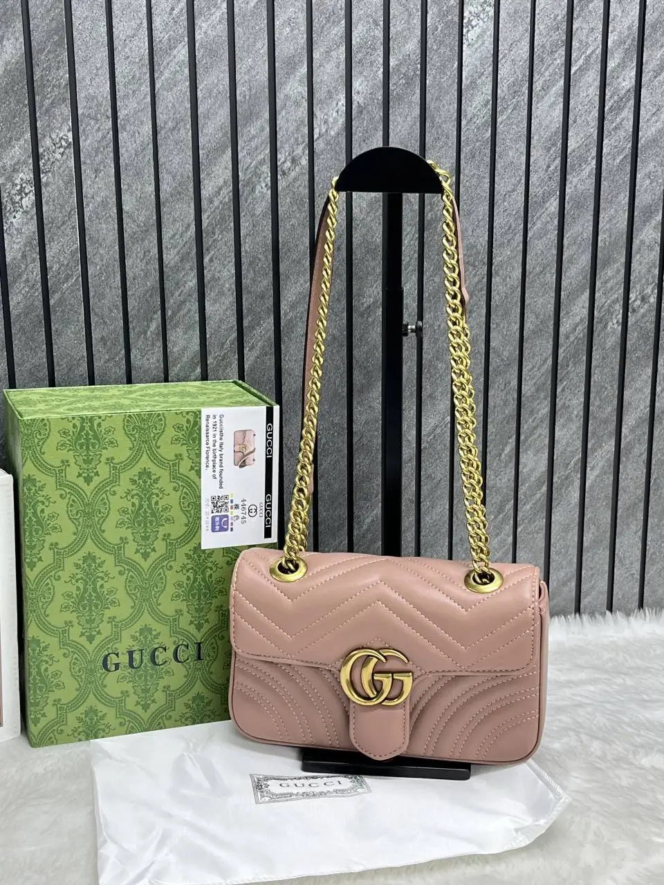 Gucci Marmont Premium Pink DoubleBox 1-1 Quality - Image 5