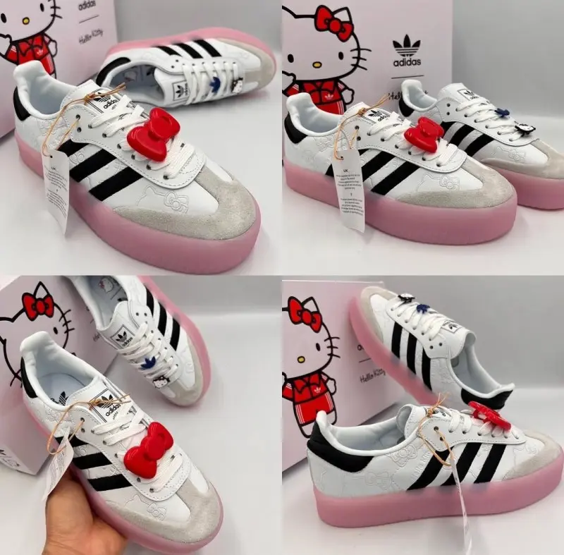 Adidas hello kitty x samba white black clear pink w - Image 10