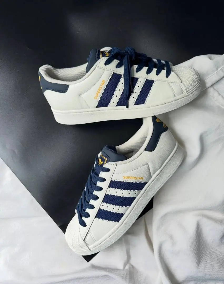 Adidas SUPERSTAR WHITE NAVY 2025