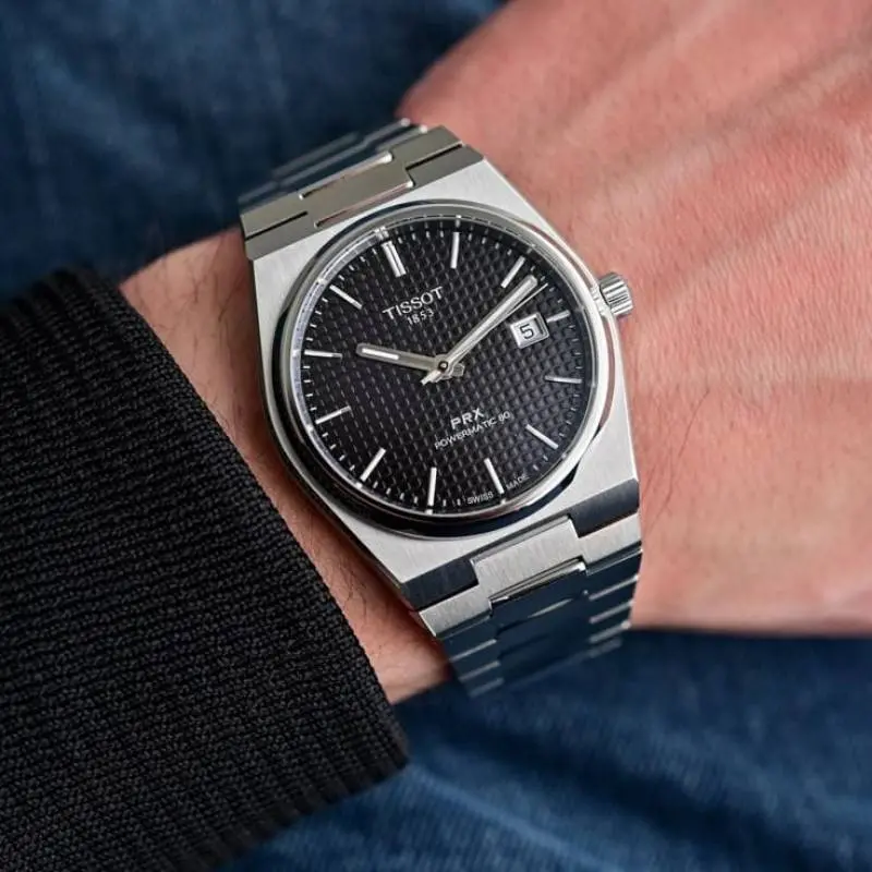Tissot 1853 Prx Automatic Top Quality Silver-Black - Image 3