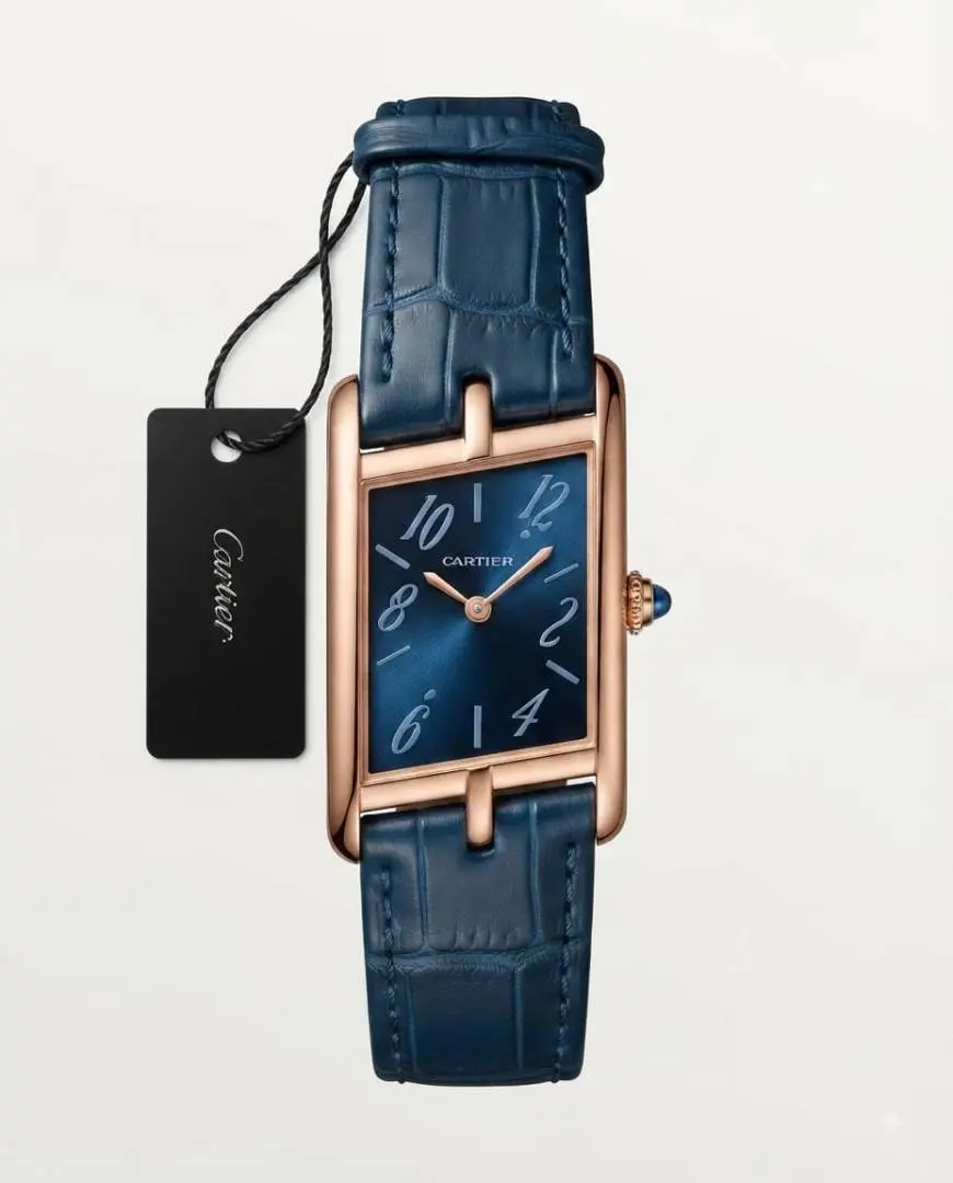 Cartier Tank Asymmetric Blue Copper Dail