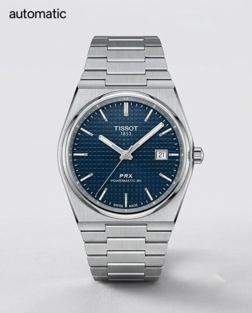 Tissot 1853 Prx Automatic Top Quality silver dark blue
