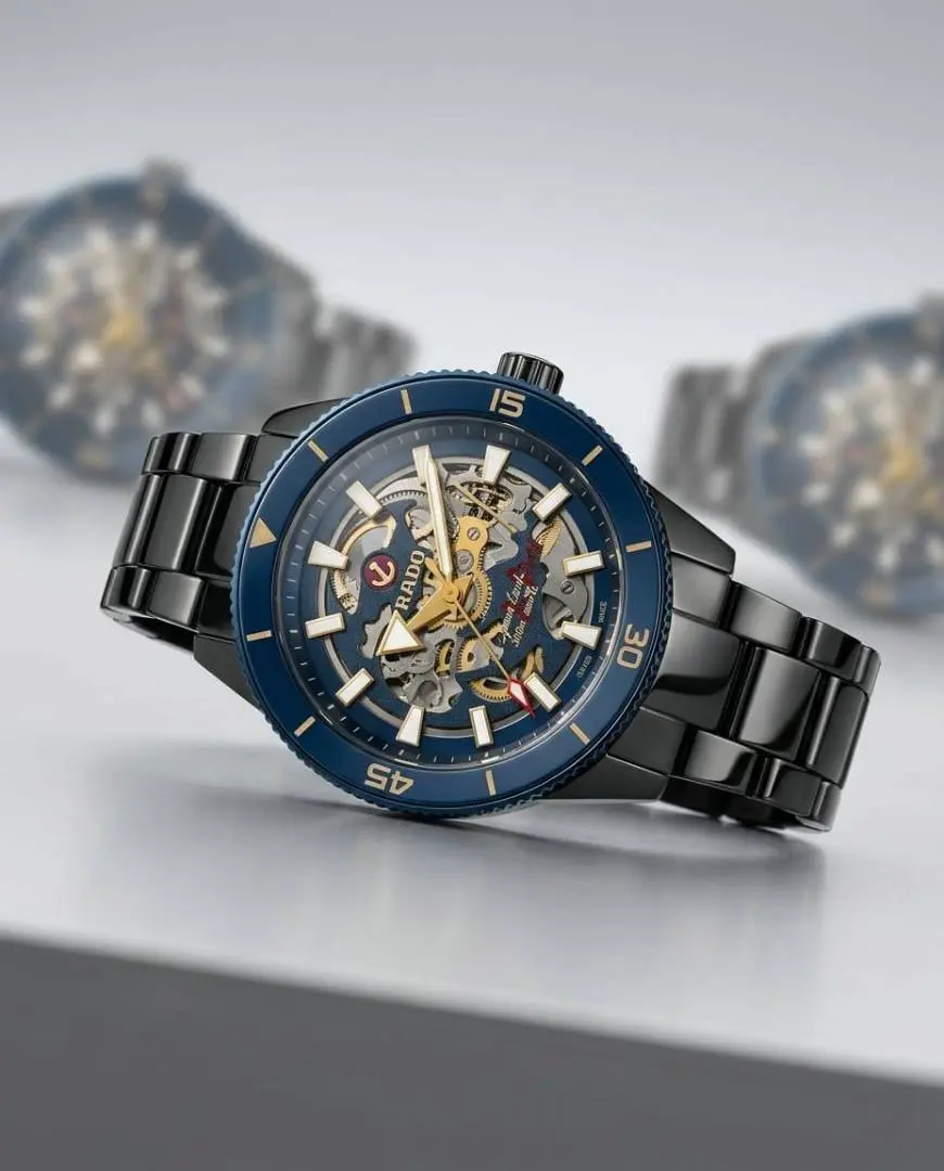 Rado Captain Cook HighTech Automatic Black-Blue-Gold - Image 2