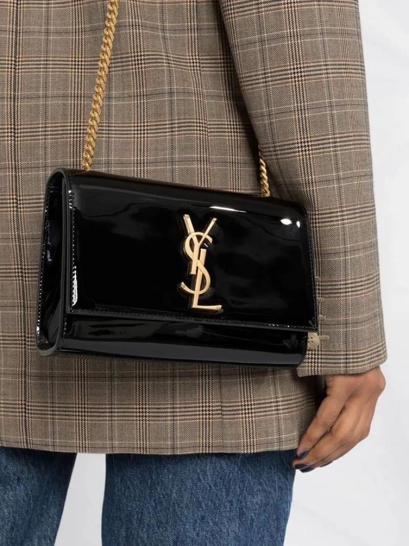 Ysl Kate Patent Shoulder Bag With OriginAuldoubleBox Highend