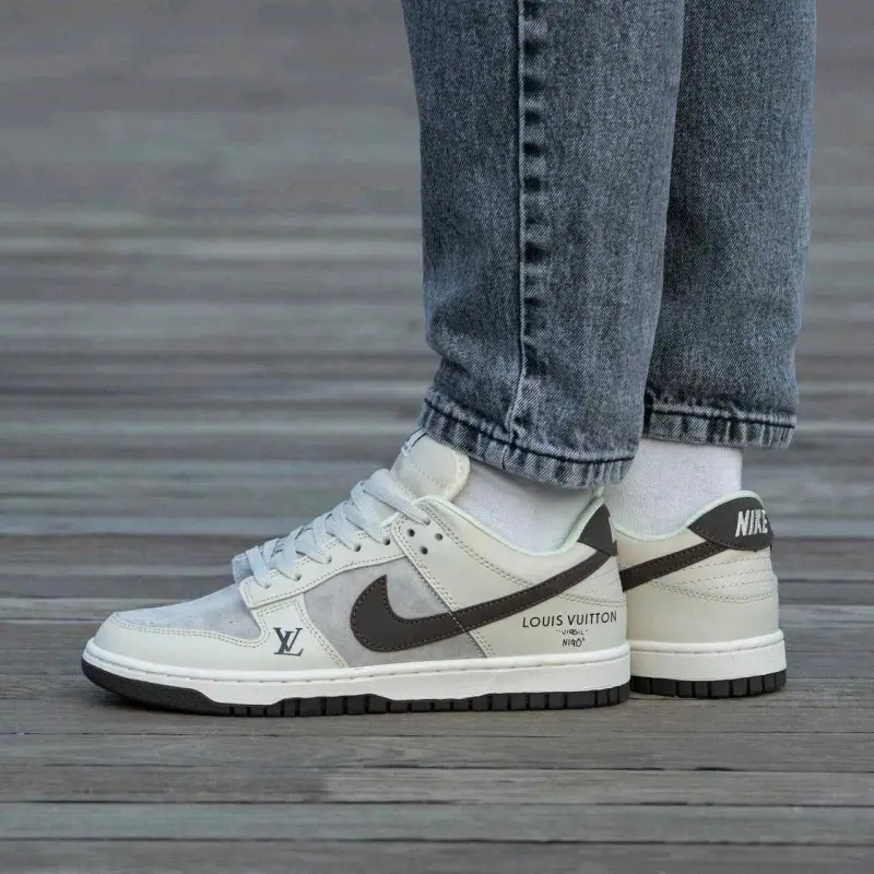 Nike SB Dunk Low X Loiuss Vuitton Gray 3037 - Image 7
