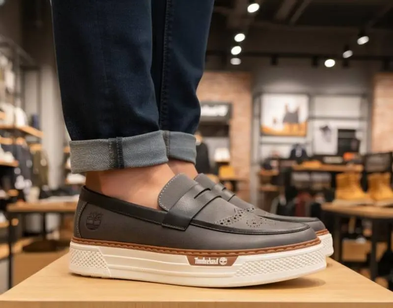TIMBERLAND SLIP ON GREY SNEAKER - Image 2