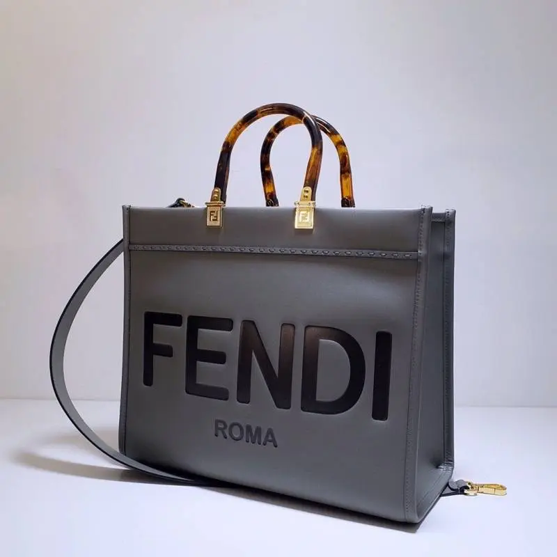 Fendi Sunshine Shopper Tote Large Size With FendyCharm LongBelt - Image 3