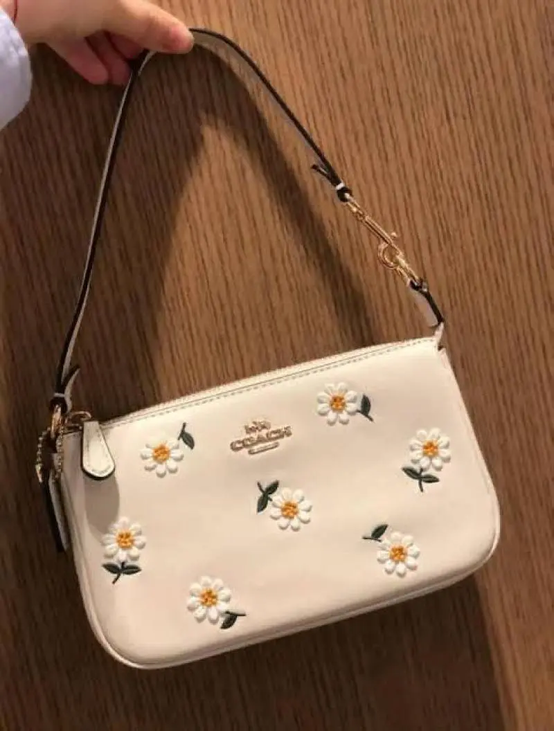 Coach Nolita 19 Daisy With OriginalBox PearlChain SmallShoulderChain BoxPacking - Image 4