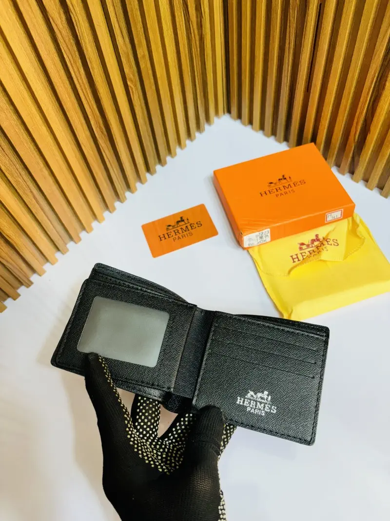 41 HERMEZ FULL BLACK PREMIUM QUALITY WALLET WITH BOX - Image 4