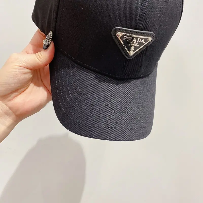 Prada Re Edition Nylon Black Front Logo Premium Unisex Cap (With Safety Box) - Image 3