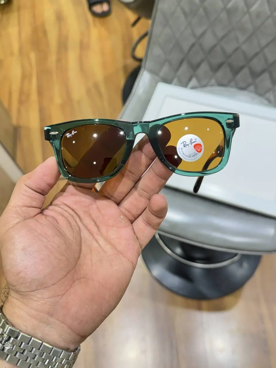 Ray-Ban 2140 olive tiger brown - Image 5