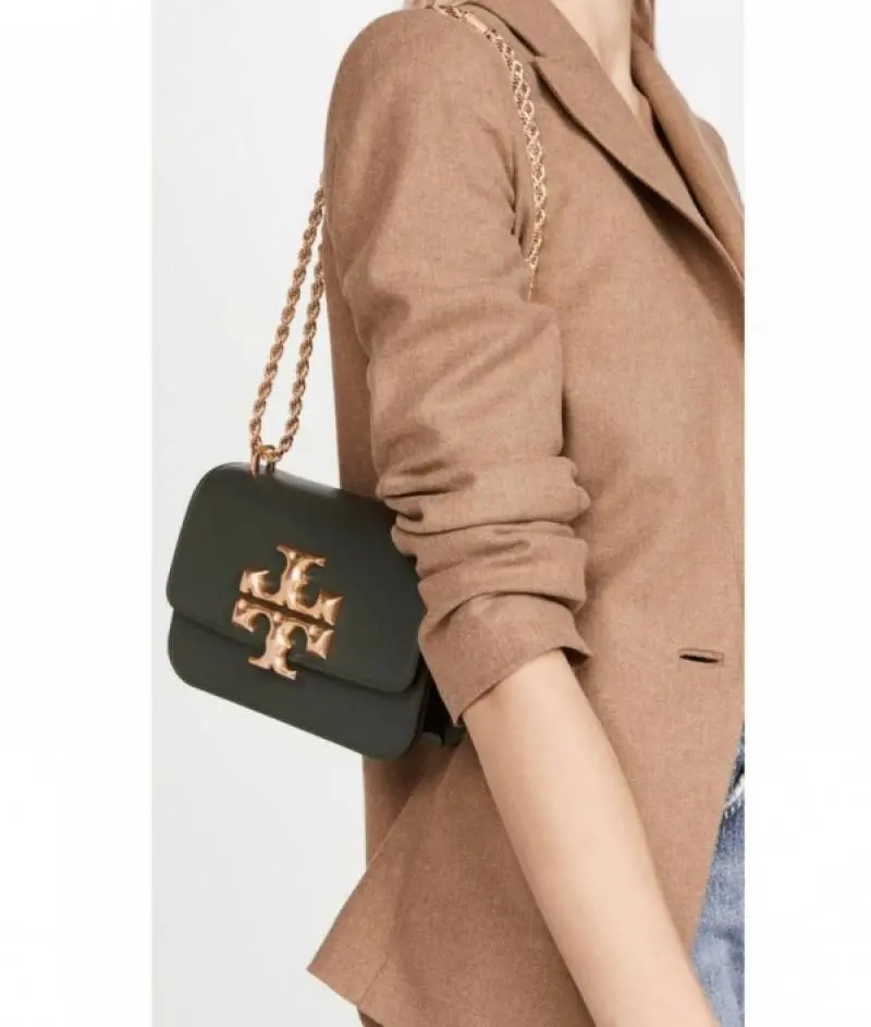 Tory565 Burch Eleanor Premium Quality Shoulder Bag With OG Box & Dust Bag (Green - 565) - Image 8