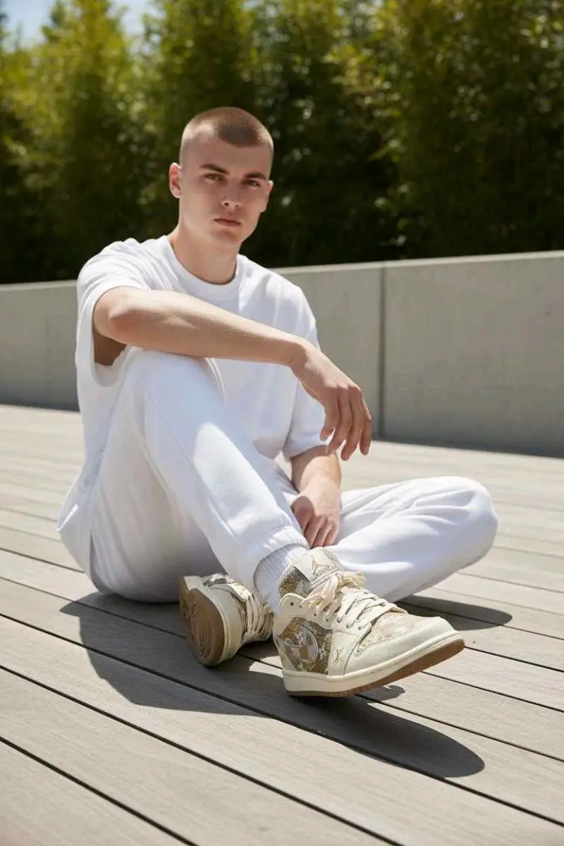 Nike Air jordan 1 low X Loiuss Vuitton Mercy 6013 - Image 3