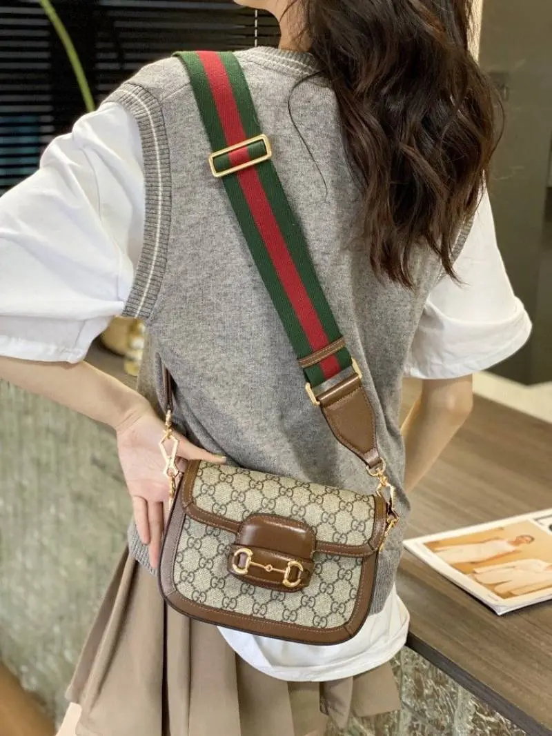 Gucci CB Horsebit 1955 Small ShoulderBag With Premium DoubleBox Packing 2 LongBelt Highend WithCarryBag - Image 9