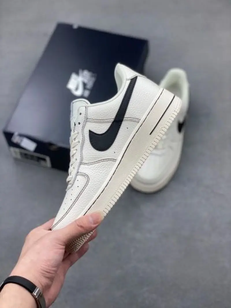 Nike Airforce 1 LV8 Leather Cream Black - Image 5