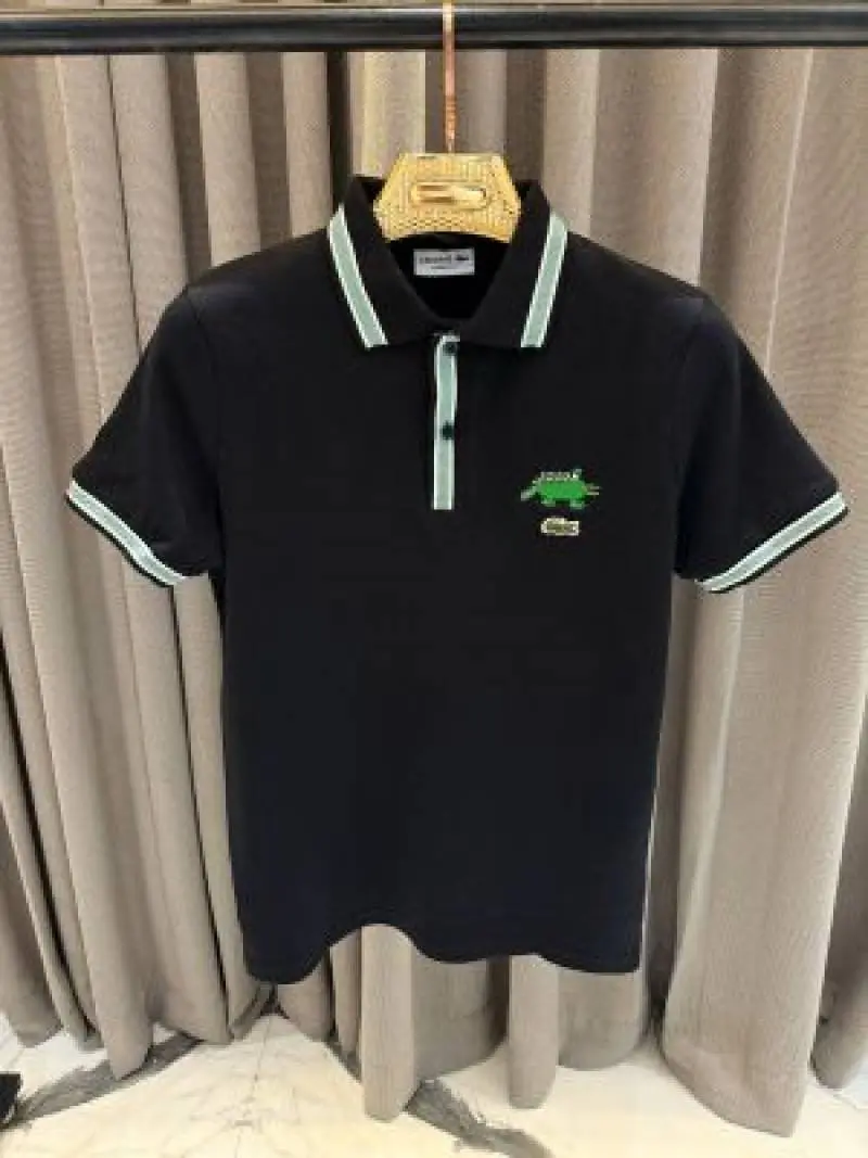 No return Lacost imported Polo tshirt Black