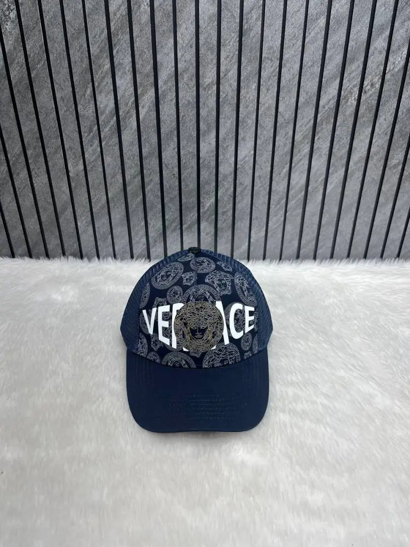 Versace Medusa Front Logo Premium Trucker Hat With Safety Box - Image 3