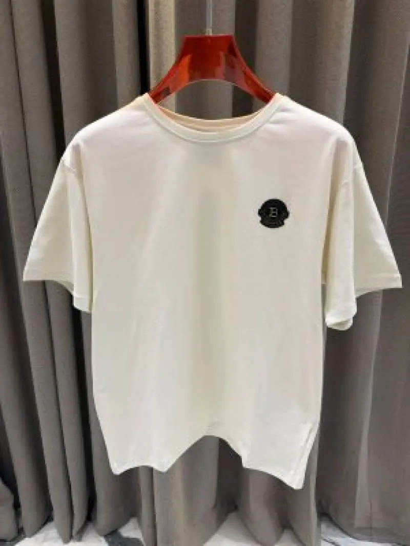 Balmain Round Neck T-shirt Cream - Image 4