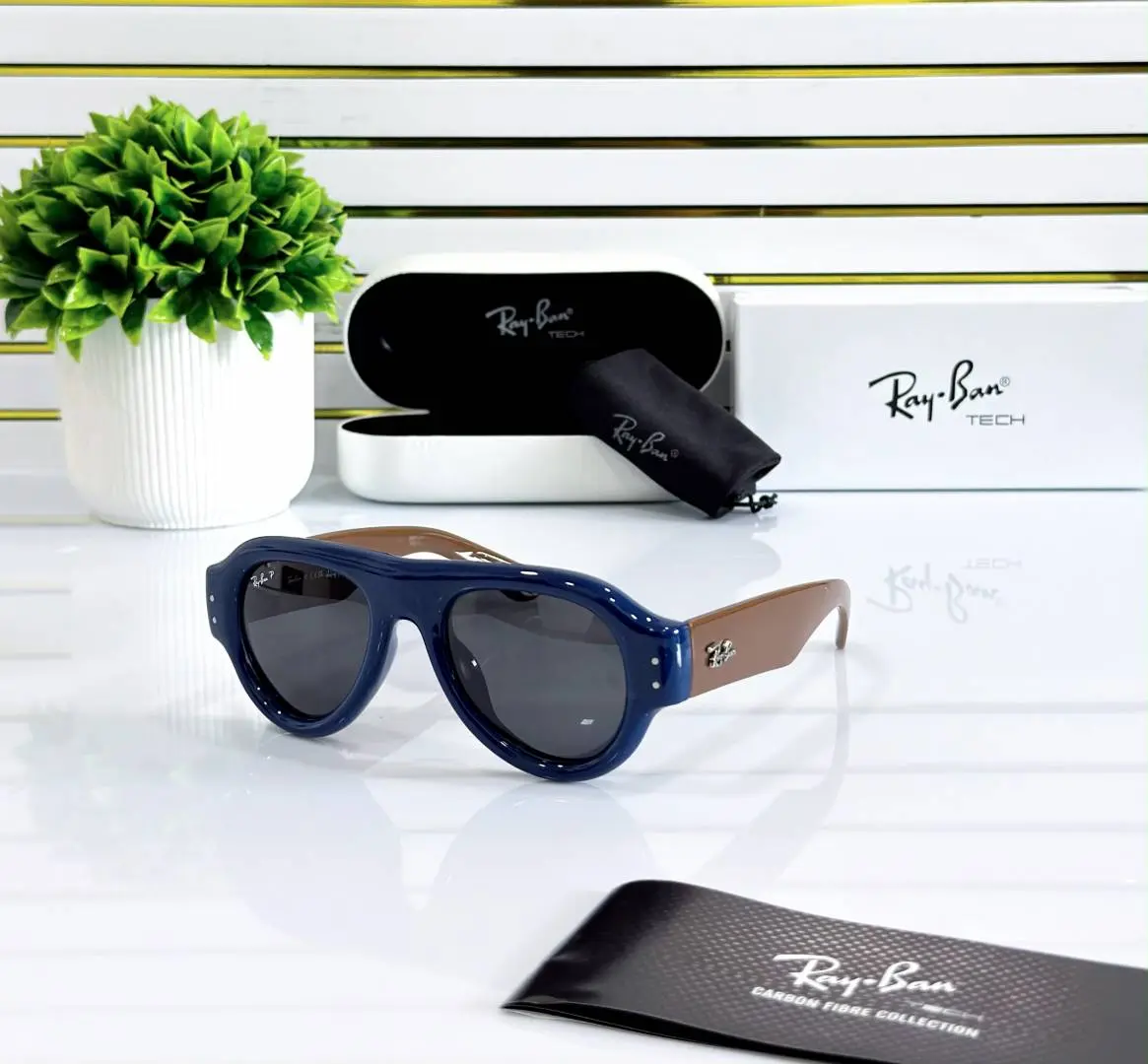 Ray-Ban 4925 puffer blue brown