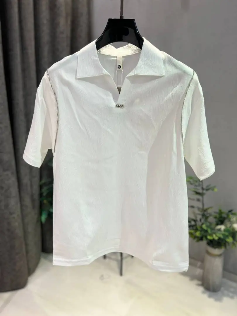 KOREAN IMPORTED HIGH DEMAND ARTICLE POLO T-SHIRT WHITE