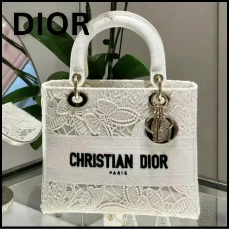 Diyor876 Lady My ABC D-Lite Embroidery Luxurious Quality With OG Magnetic Gift Box & Dust Bag & Scarf (White - 876) - Image 8
