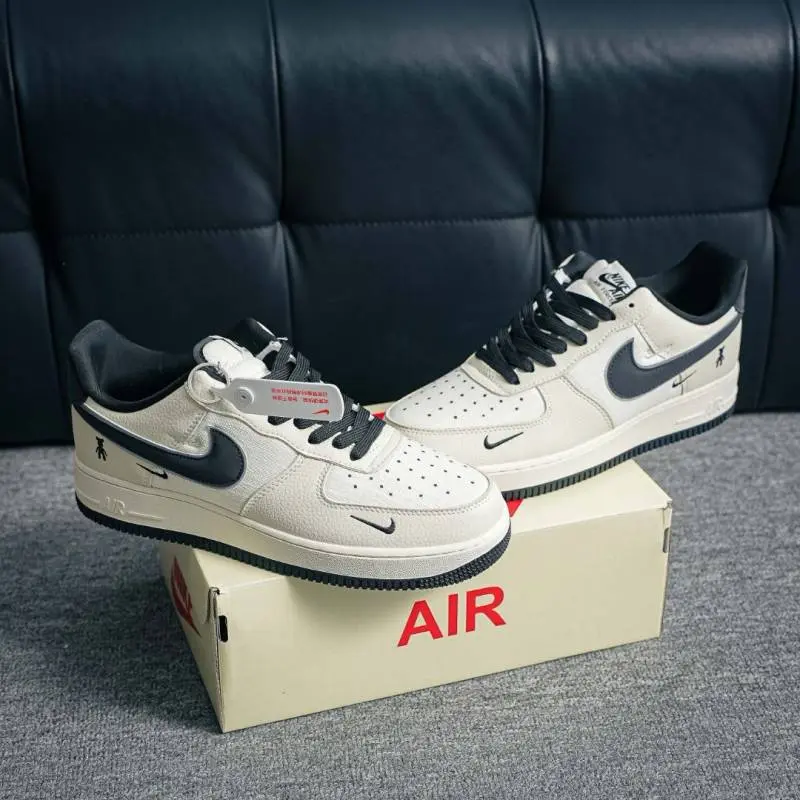Nike Air force 1 07 Low Violent Bear Joint Linen Beige Black - Image 3