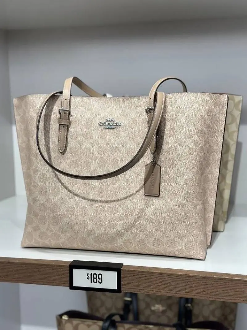 Coach Mollie Large Milk-Tea Tote With OriginalBox Packing - Image 2