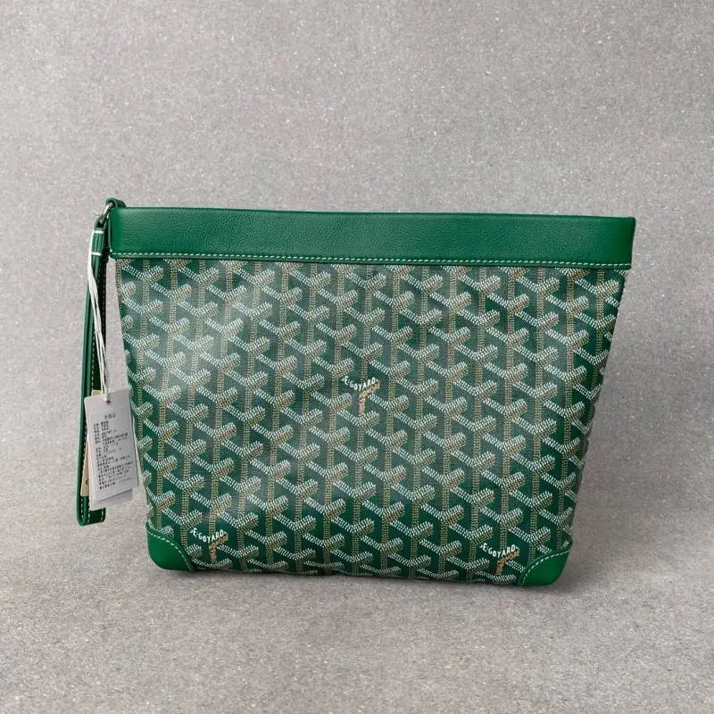 Goyard Green Conti Unisex Pouch With DustCover - Image 2