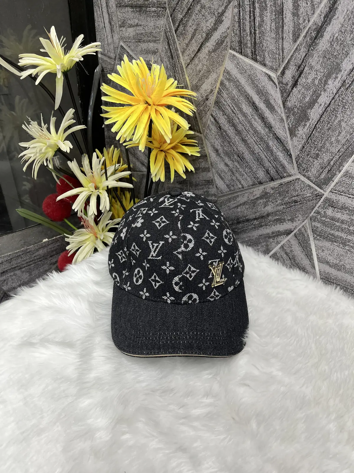 Louis Vuitton Denim Monogram Premium Unisex Cap (With Safety Box)