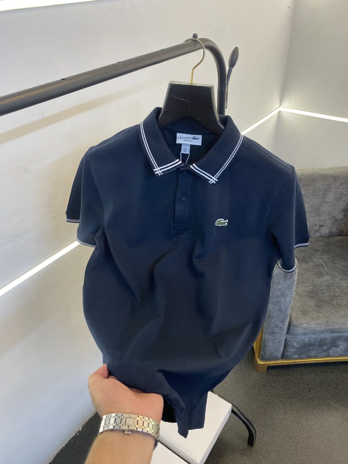 Lacoste imported box pack polo tshirt navy blue sale - Image 2