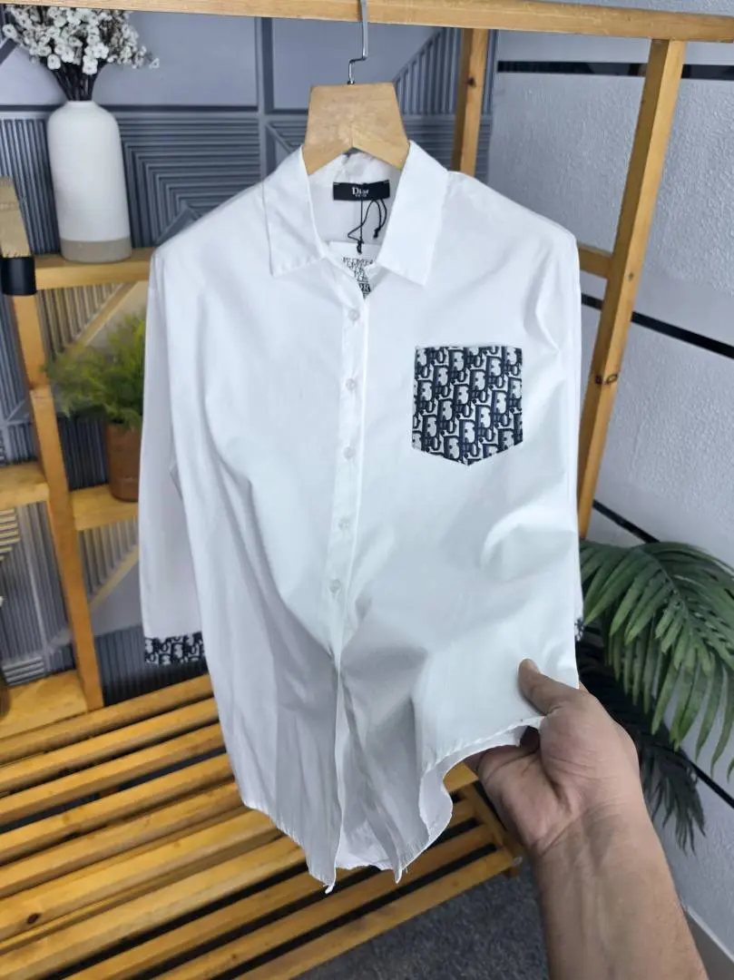 Dio Back Print Shirt White S110-W - Image 5