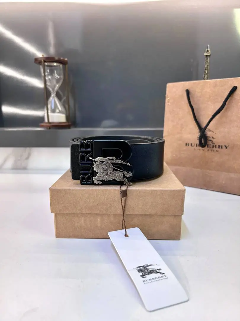 Burberry Black Belt Premium Quality Fa 848 - Image 2
