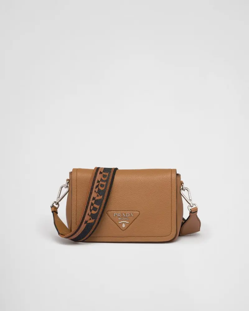 Prada Flou Shoulder Bag With OG Box & Dust Bag (Tan-779) - Image 6