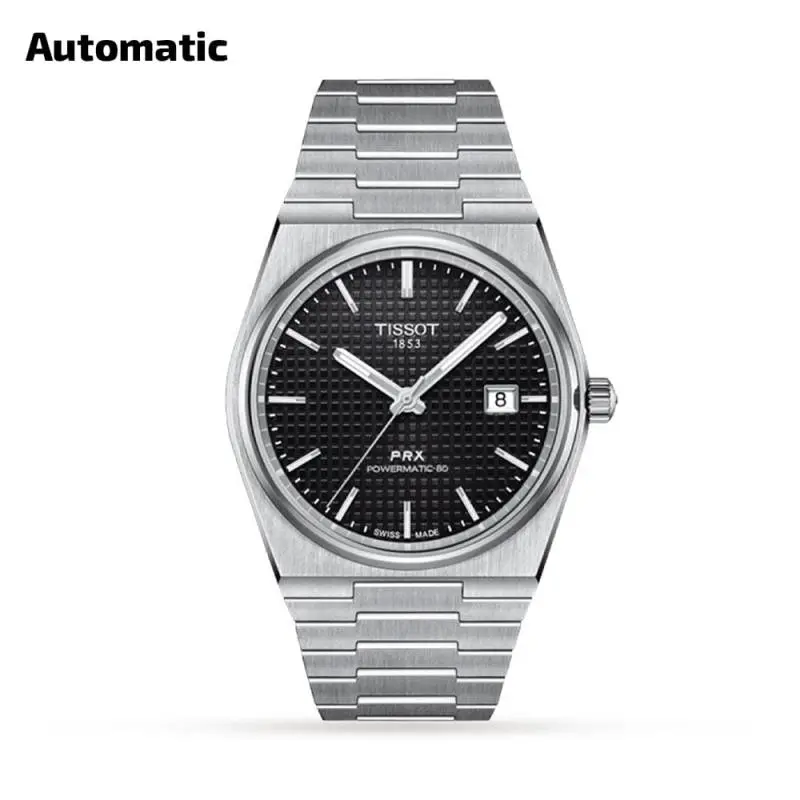 Tissot 1853 Prx Automatic Top Quality Silver-Black