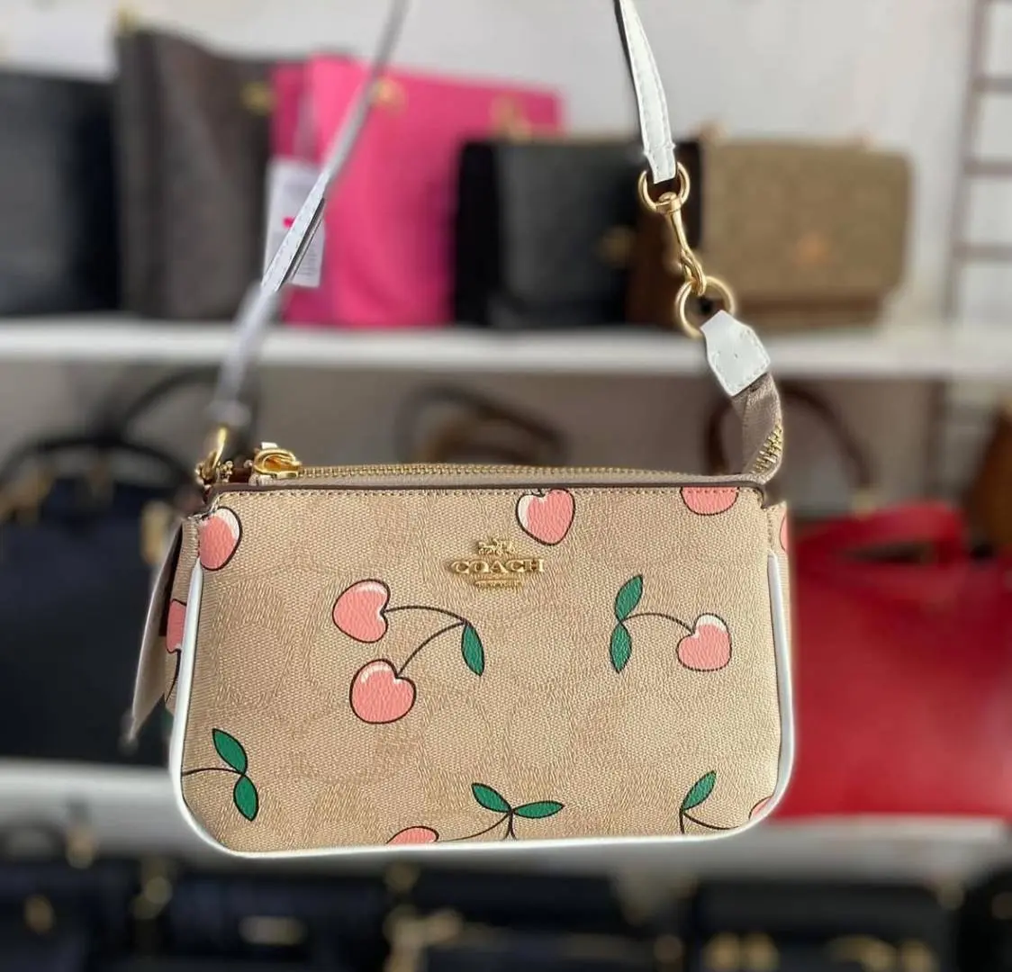 Coach Nolita 19 Cherry With OriginalBox DustCover ChainBelt PearlCharm - Image 7