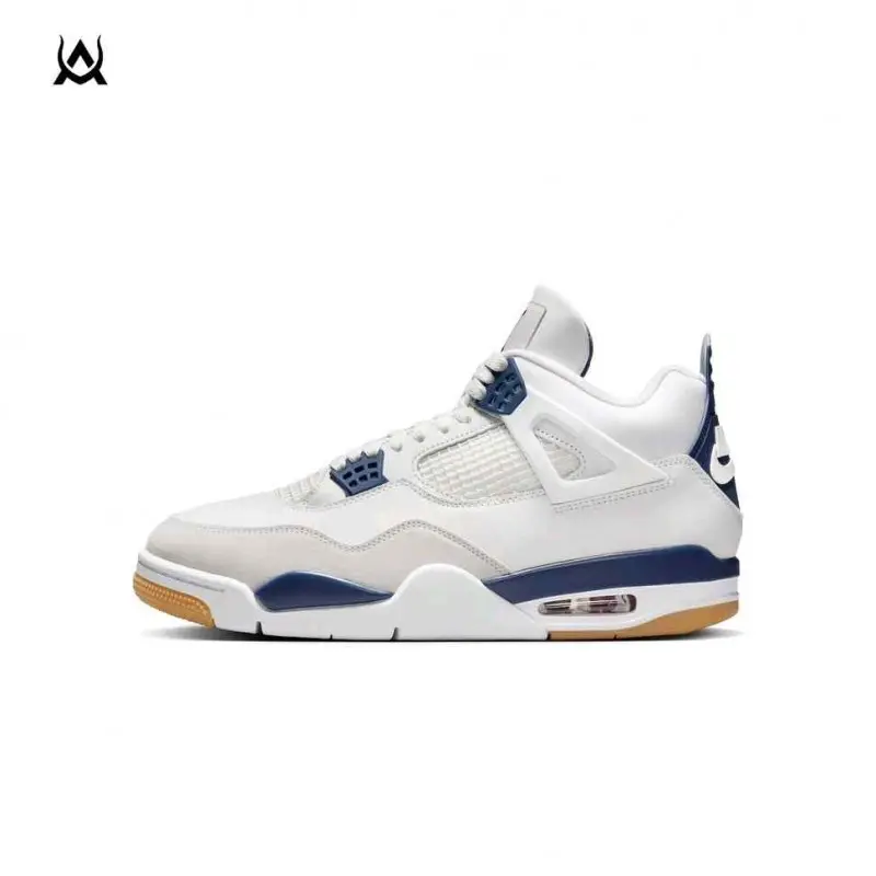 Nike Sb x Air Jordan Retro4 Navy - Image 3