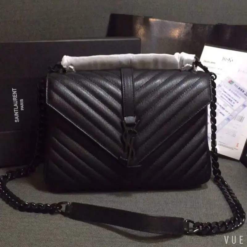 Ysl Collage BlackMedium Shoulder Bag With Original Box & Dust Cover - Image 3