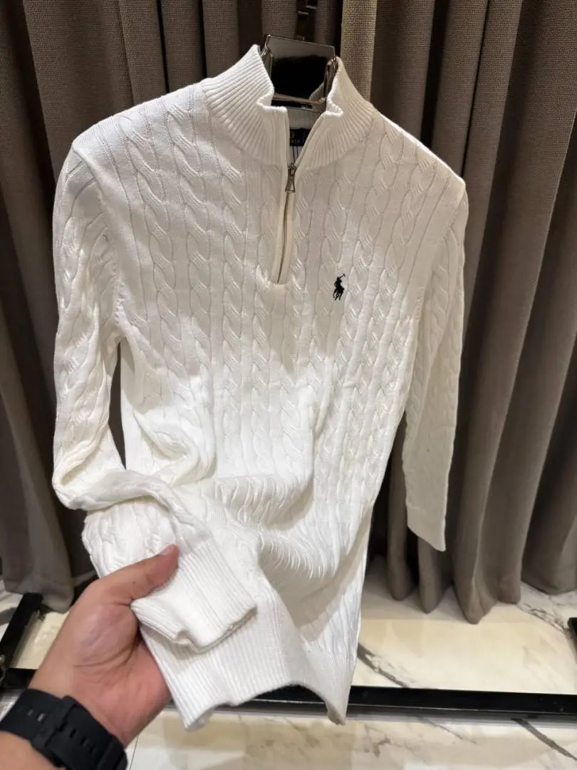 Ralph LAUUREN IMPORTED TRENDING SWEATER WHITE - Image 4