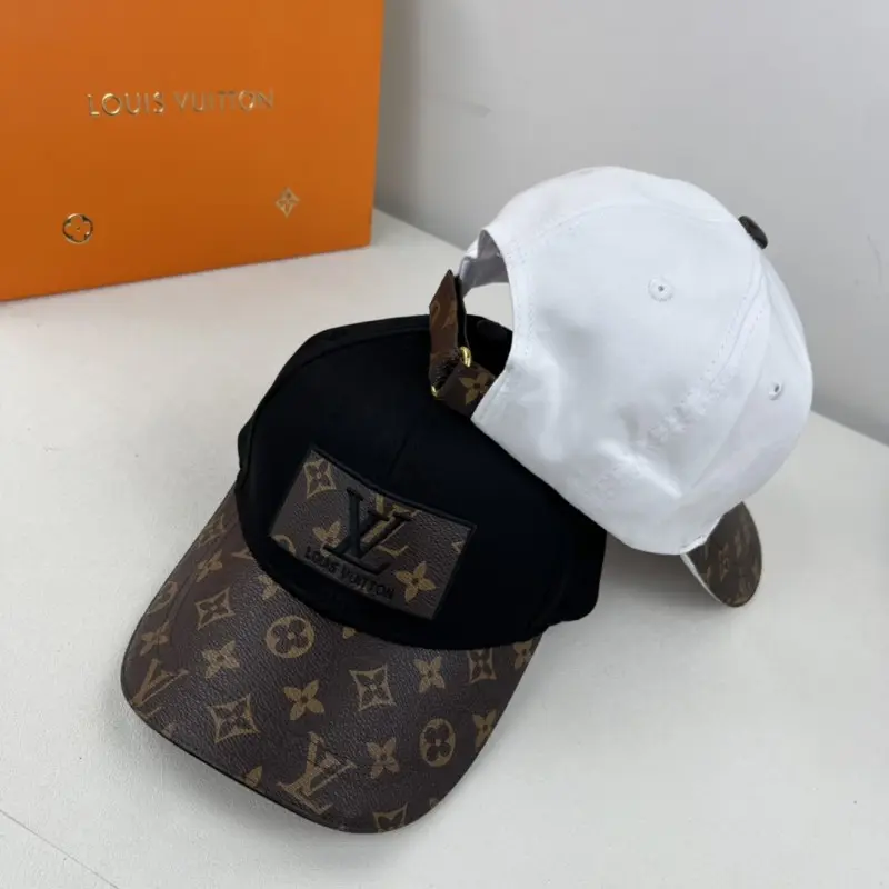 Louis Vuitton Front Logo White Monogram Premium Unisex Cap (With Safety Box) - Image 7