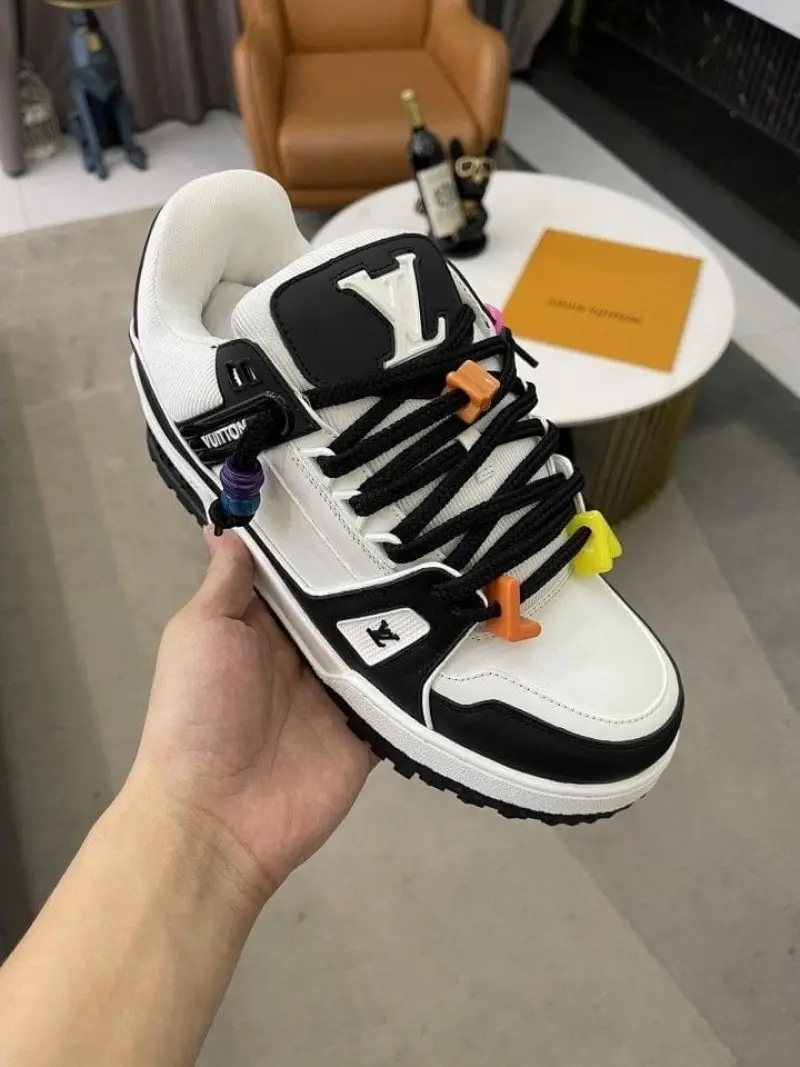 Louis Vuitton maxi trainer black white--SALE - Image 3