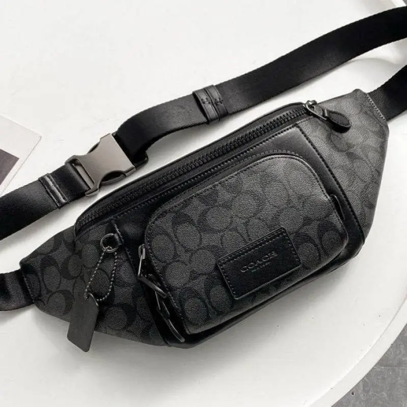 Coach Track Belt Bag Unisex WaistBag With DustCover